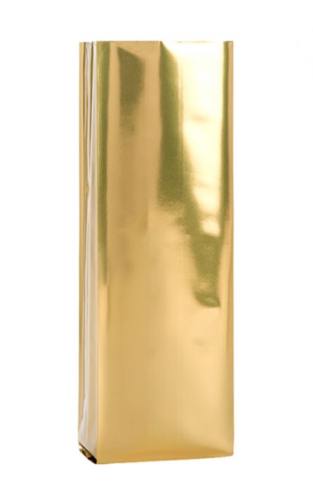 Foil gusseted bag in gold