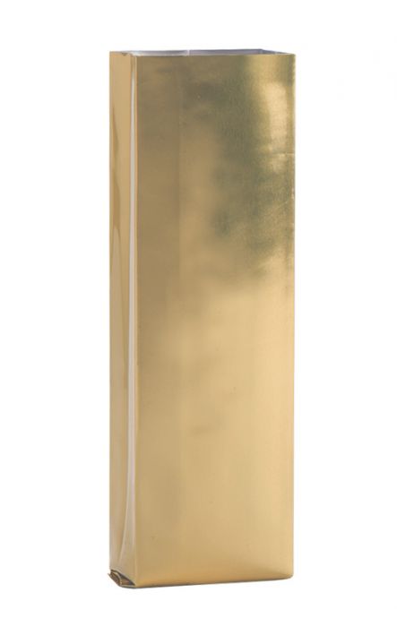 Foil gusseted bag in gold