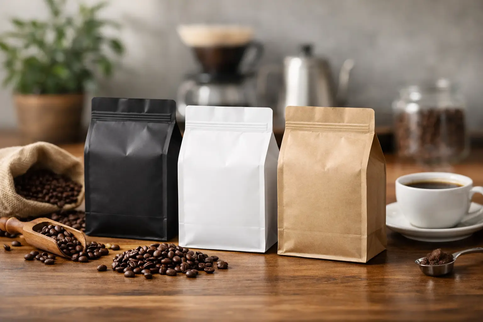 Square Bottom Coffee Bags for Growing Brands